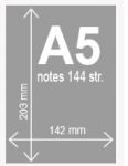 format A5 - wymiary notesu